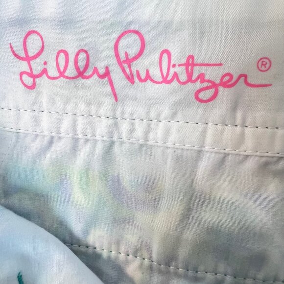 Lilly Pulitzer The Callahan Short in Sea Blue Lilly’s Lagoon Size 0 - Picture 4 of 6